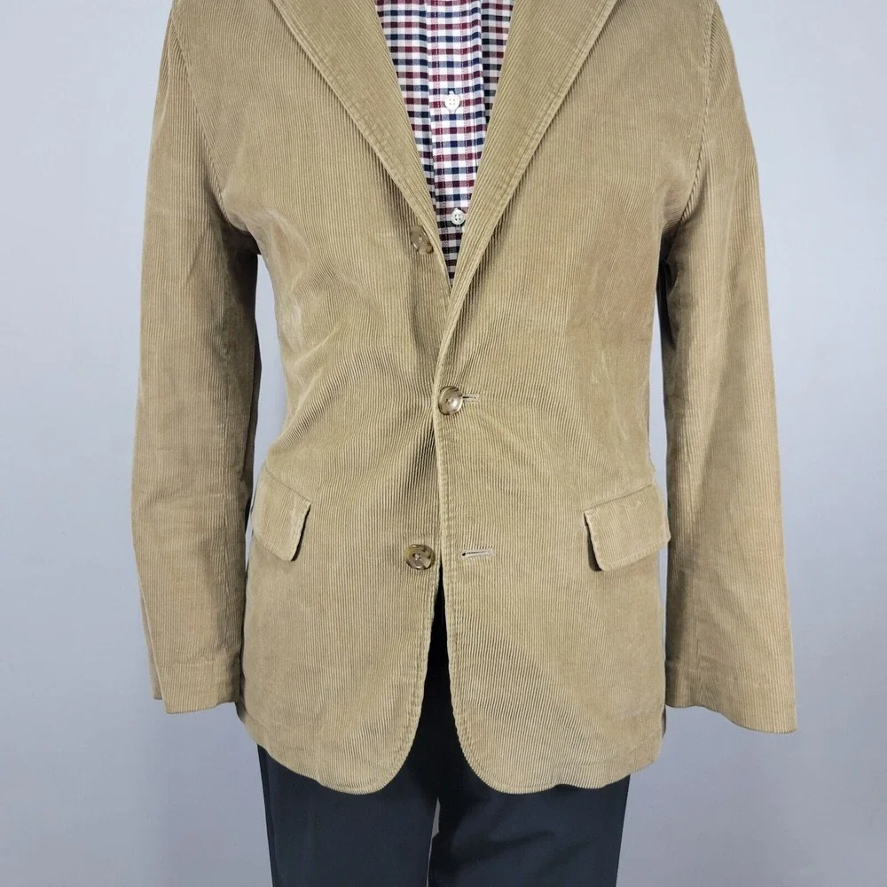 VTG Banana Republic Men's Sport Coat Blazer‎ Three Button Brown Corduroy Medium